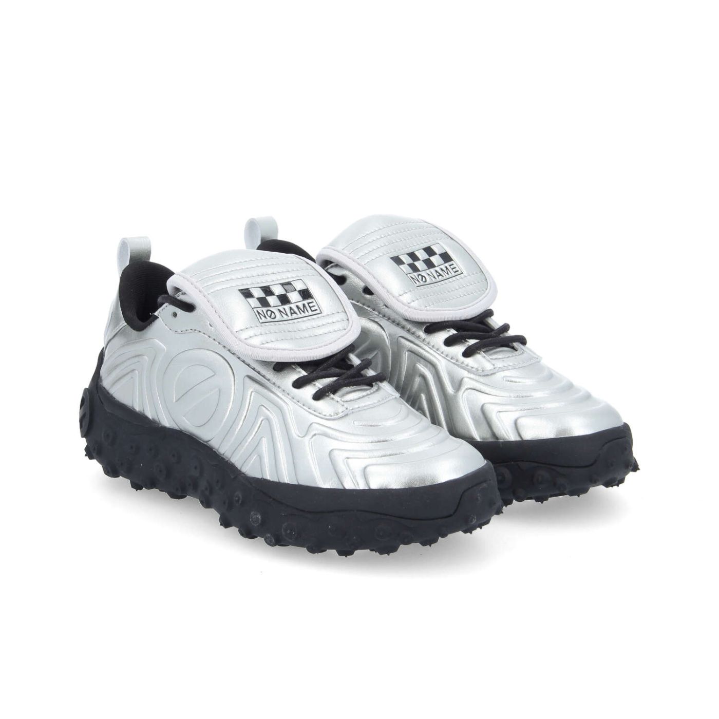 ONDA SNEAKER W - LEATHER METAL - ARGENTO